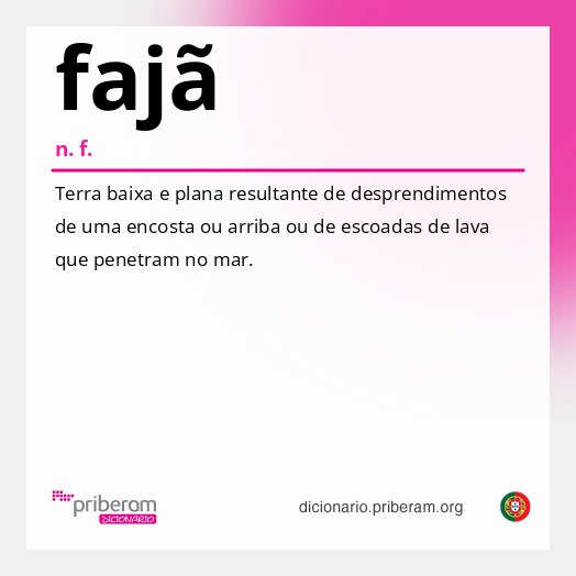 Significado de fajã