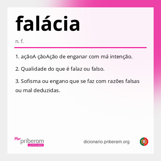 Significado de falácia