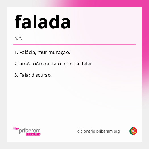 Significado de falada