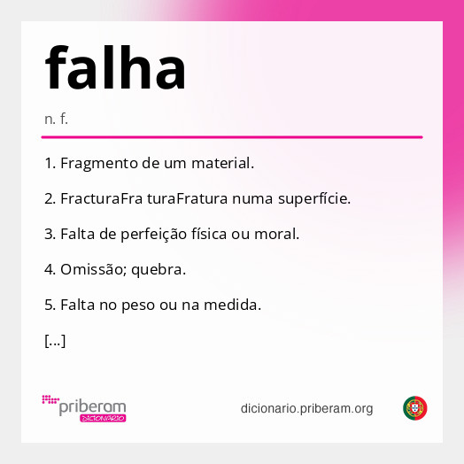 Significado de falha