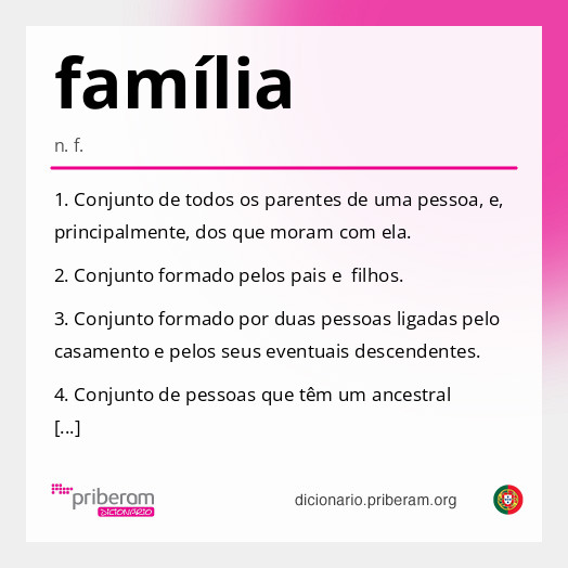 Significado de família