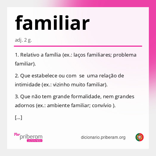 Significado de familiar