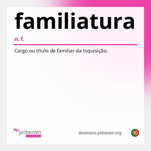 Significado de familiatura