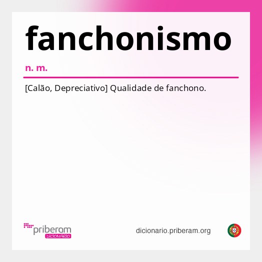 Significado de fanchonismo
