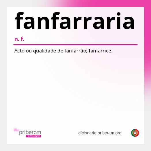 Significado de fanfarraria
