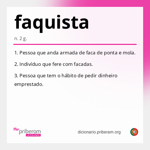 Significado de faquista