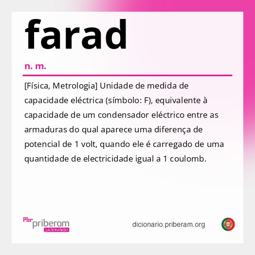 Significado de farad