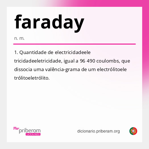 Significado de faraday