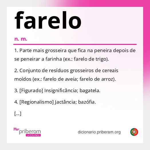 Significado de farelo