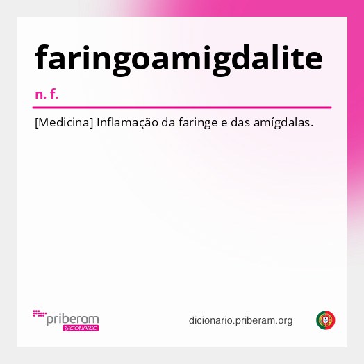 Significado de faringoamigdalite