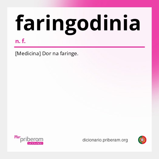 Significado de faringodinia
