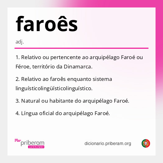 Significado de faroês