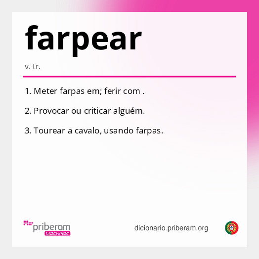 Significado de farpear