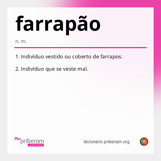 Significado de farrapão