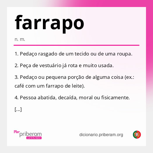 Significado de farrapo