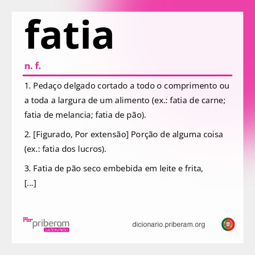 Significado de fatia