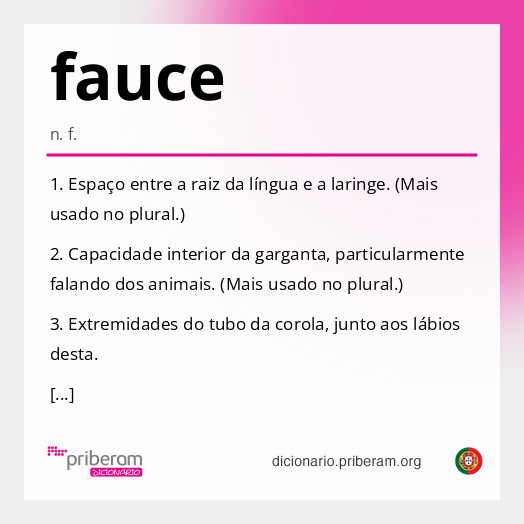 Significado de fauce