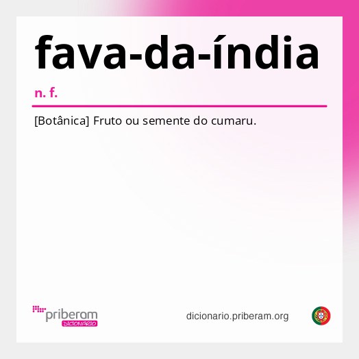 Significado de fava-da-índia