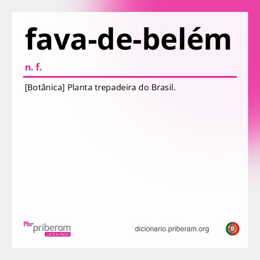 Significado de fava-de-belém