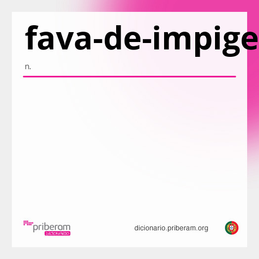 Significado de fava-de-impigem