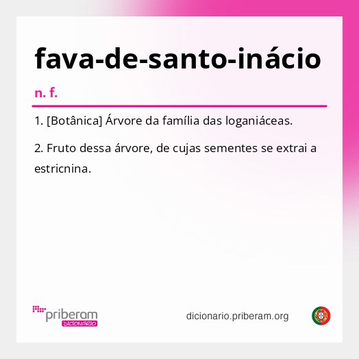 Significado de fava-de-santo-inácio