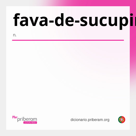 Significado de fava-de-sucupira