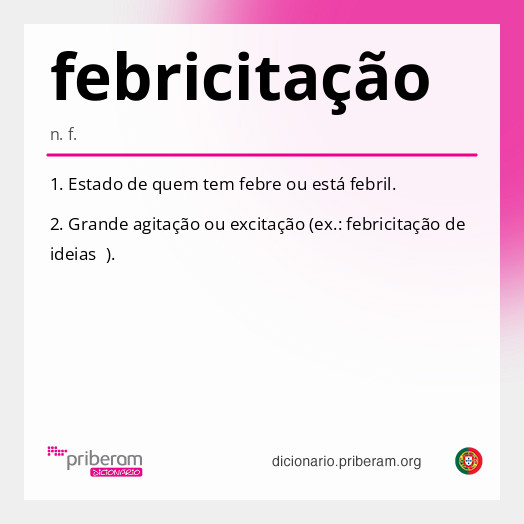 Significado de febricitação