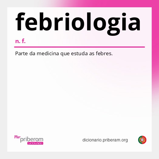 Significado de febriologia