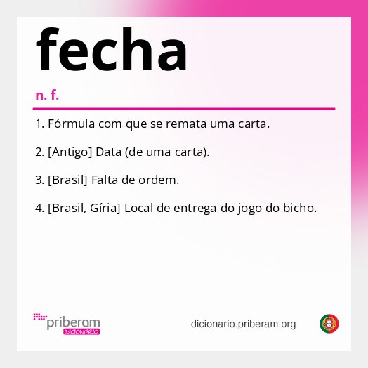 Significado de fecha