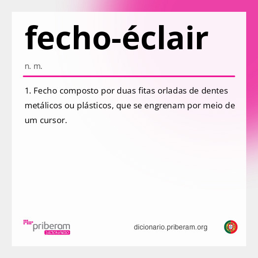 Significado de fecho-éclair