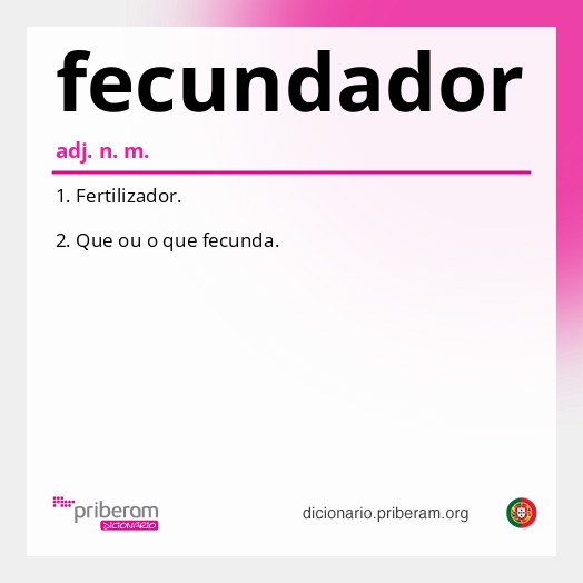 Significado de fecundador