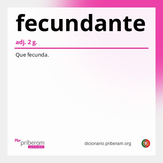Significado de fecundante
