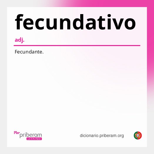 Significado de fecundativo