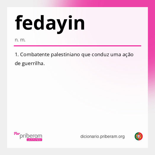 Significado de fedayin