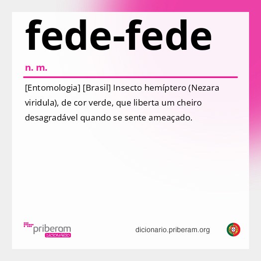 Significado de fede-fede