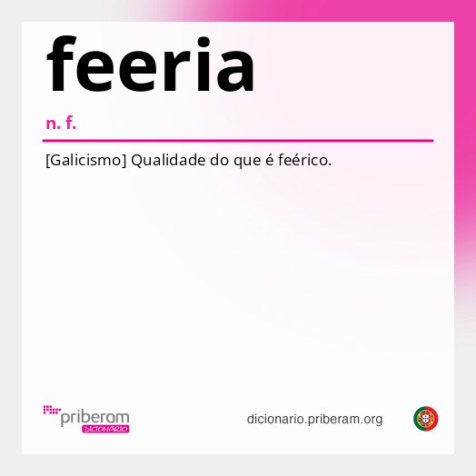 Significado de feeria