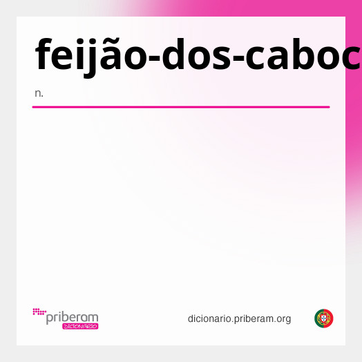 Significado de feijão-dos-caboclos