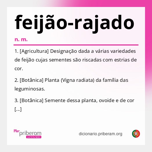 Significado de feijão-rajado