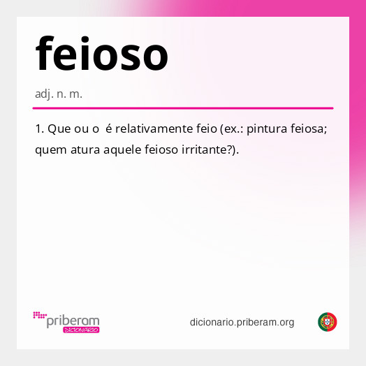 Significado de feioso
