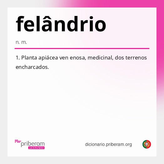 Significado de felândrio