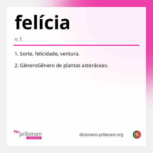 Significado de felícia