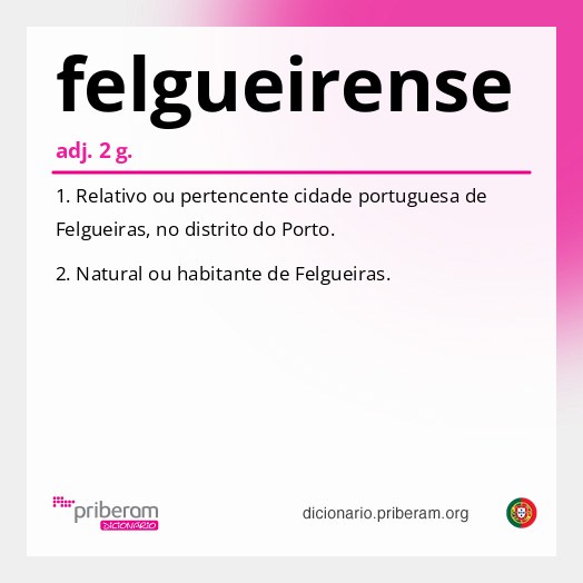 Significado de felgueirense