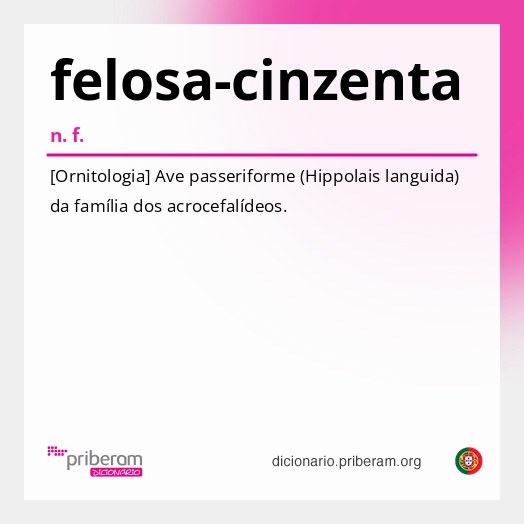 Significado de felosa-cinzenta