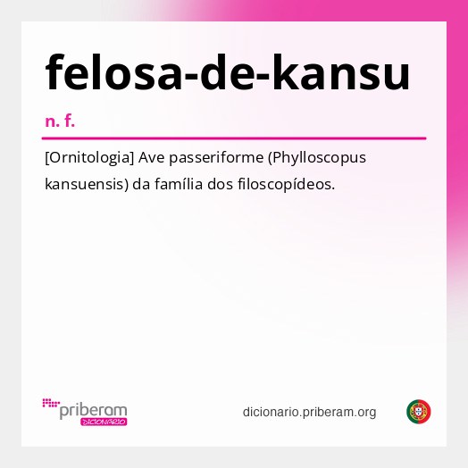 Significado de felosa-de-kansu