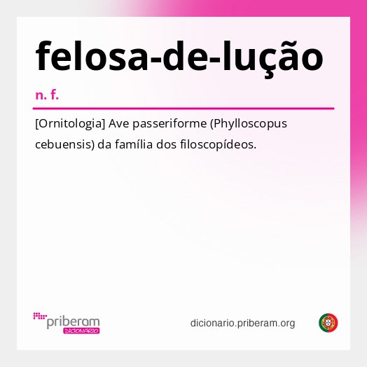 Significado de felosa-de-lução