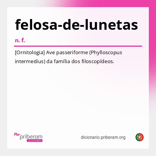 Significado de felosa-de-lunetas