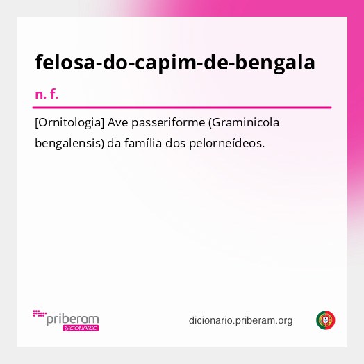Significado de felosa-do-capim-de-bengala