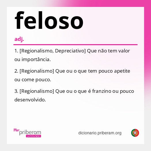 Significado de feloso