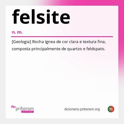 Significado de felsite