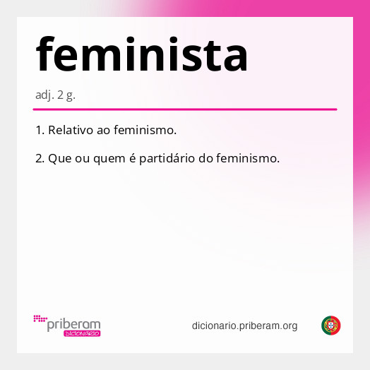 Significado de feminista